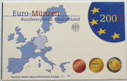 GERMANY BRD KMS EURO 2003 F PP #bs23 0127 - Mint Sets & Proof Sets