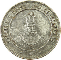 GERMANY EMPIRE MEDAILLE 1883 WILHELM I. NATIONALDENKMAL AUF DEM NIEDERWALD ZINK 50MM 47.4G #sm16 1783 - Royal/Of Nobility