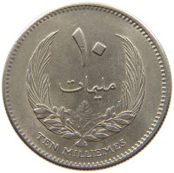 LIBYA 10 MILLIEMES 1965 #t044 0681 - Libia