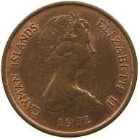 CAYMAN ISLANDS 1 CENTS 1972 #s134 0577 - Iles Caïmans