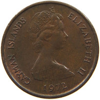 CAYMAN ISLANDS 1 CENTS 1972 #s134 0573 - Iles Caïmans