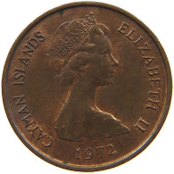 CAYMAN ISLANDS 1 CENTS 1972 #s134 0557 - Iles Caïmans