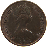 CAYMAN ISLANDS 1 CENTS 1972 #s134 0581 - Iles Caïmans