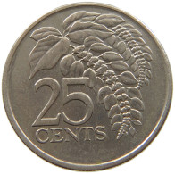 TRINIDAD AND TOBAGO 25 CENTS 1976 #s134 0085 - Trinidad & Tobago