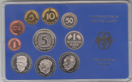 Germania, Repubblica Federale. Serie Ufficiale Zecca Karlsruhe ( - G - ) 1984 FS 10 Valori - Mint Sets & Proof Sets