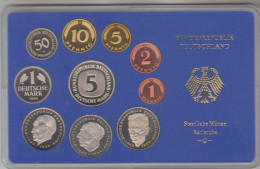 Germania, Repubblica Federale. Serie Ufficiale Zecca Karlsruhe ( - G - ) 1985 FS 10 Valori - Mint Sets & Proof Sets