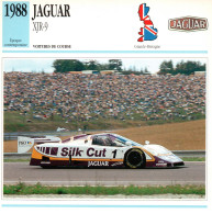 Fiche Voitures De Course (24 Heures Du Mans) Jaguar XJR-9 - Moteur V12 (Grande Bretagne) - Auto's