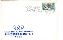 POSTMARKET  ITALIA 1956 - Winter 1956: Cortina D'Ampezzo