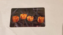 Turkey-(TR-TT-C-0025)-FLOWER 06-(207)-(100units)-(7/2003--9/2005)-(A02B80122219351634)-used Card - Turchia