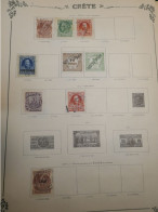 Y.T1 CRETE  TIMBRES SUR  PAGE  1900 SUR CHARN. ET OB. +AFF. INTERESSANT++ - Crète