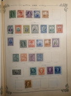 Y.T1 CUBA  TIMBRES SUR PAGE   1917 SUR CHARN. ET OB.  +AFF. INTERESSANT++ - Gebraucht
