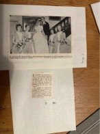 Baudouin Le Clercq & Mme Francine De Wandeleer Anvers 1961 - Engagement
