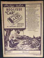Protège Cahier Réglisse Car - La Fontaine, Le Gland Et La Citrouille  - Années 1960 - Cake & Candy