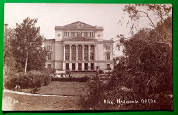 Delcampe - (!) 1930 >> 1939 Latvia Riga River And National Opera Postcard  Variant 2  Mint - Lettland