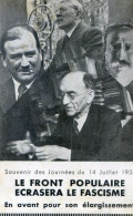 Le Front Populaire écrasera Le Fascisme Journées Du 14 Juillet 1935 - Blum - Partis Politiques & élections