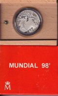 MONEDA DE PLATA DE 1000 PESETAS MUNDIAL FUTBOL AÑO 1998 EN SU ESTUCHE ORIGINAL CON CERTIFICADO - Ongebruikte Sets & Proefsets