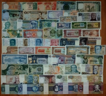 Super Mixed World Banknotes UNCIRCULATED ++ Lot Unclassified  / Europe / Amerique / Arabie / Asie / Afrique +++ - Collections & Lots