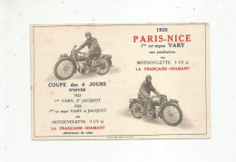 Delcampe - PARIS NICE 1926 1 ER VARY MOTOCYCLETTE 3CV 1/2 LA FRANCAISE DIAMANT - Motorräder