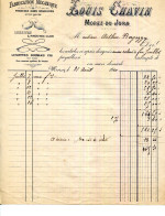 (C.B.)FACTURE.39.MOREZ DU JURA.FABRICATION LUNETTES & PINCE NEZ.LOUIS CHAVIN. - Otros & Sin Clasificación