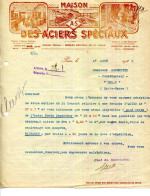 (C.B.)FACTURE.PARIS.MAISON DES ACIERS SPÉCIAUX. - Otros & Sin Clasificación