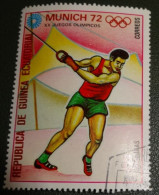 Delcampe - Equatoriaal Guinea - 1972 - Michel 112 - Gebruikt - Used - OS Munich 1992 -  Lancement Du Marteau - Kogelslingeren - Equatorial Guinea