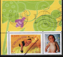 Y&T N° 3634Ab Année 2004 C'est Une Fille Abeille Timbre Personnalisé Avec Photo , Oblitéré Sans Charnière - Gebraucht