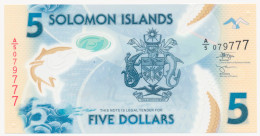 SOLOMON ISLANDS 5 DOLLARS P-38b POLYMER ARMS - TUNA FISHING 2019 / 2022 UNC - Solomon Islands