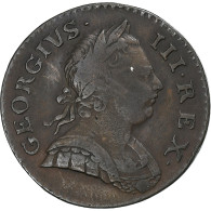 Royaume-Uni, George III, 1/2 Penny, 1772, Londres, Cuivre, TB+, Spink:3774 - B. 1/2 Penny