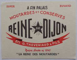 MOUTARDE REINE DE DIJON - A FIN PALAIS - Ets G. THEVENIAUD Et FILS - Buvard Publicitaire - Mosterd