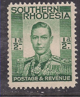 Southern Rhodesia 1937 KGV1 1/2d Green KGV1 Pictorial MM SG 40 ( M852 ) - Zuid-Rhodesië (...-1964)