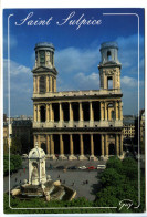 Delcampe - CPSM / CPM 10.5 X 15 PARIS La Place Et L'Eglise Saint Sulpice - Kirchen