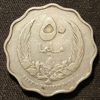 LIBYE - LIBYA - 50 MILLIEMES 1965 ( 1385 ) - KM 10 - ( Idris I ) - Libia
