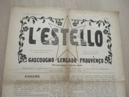 Jopurnal Provençal Occitan L'Estello N°2 Année 1910 En L'état - Autres & Non Classés