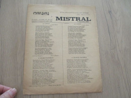 Jopurnal Provençal Occitan Marsyas 1930 Mistral N° Triple 117/118/119 - Autres & Non Classés