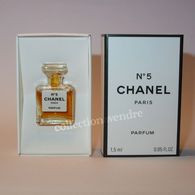 CHANEL :  N° 5 Parfum 1.5 Ml. "épaules Horizontales". Parfait état - Miniatures Womens' Fragrances (in Box)