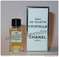 CHANEL : Cristalle, Miniature De Collection; Eau De Toilette 4,5ml,  Avec Sa Boite, Parfait état - Miniatures Womens' Fragrances (in Box)