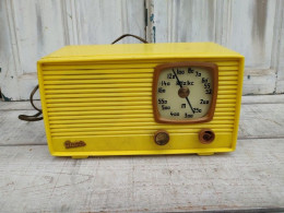 Ancien Poste Graetz Vintage Jaune Années 50 Modèle Super 290GWM Altena Westfalen - Apparatus