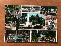 Delcampe - TERNI GIARDINI PUBBLICI LA PASSEGGIATA 1966 - Terni