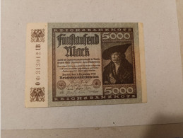 Billete De Alemania De 5000 Mark, Año 1922, Con Asterisco, AUNC - 5000 Mark