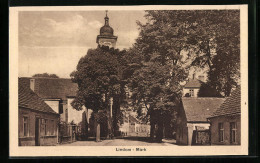 AK Lindow, Ortsansicht Mit Kirche  - Lindow