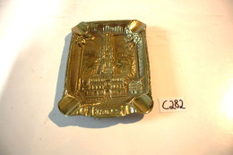 C282 Cendrier Ancien En Bronze - Ancien Batiment à Determiner - Metal