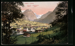 AK Linthal, Generalansicht Im Tal Gegen Selbsanft Und Bifertenstock  - Linthal