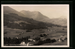 AK Gontenbad, Talpanorama Mit Dem Hotel Kurhaus  - Gonten