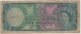 FIJI    5 Shillings P51c    Dated  1st Dec. 1962   " Queen Elizabeth II  " - Fiji