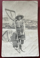 Carte Photo Pêcheuse De Crevettes - Fischerei