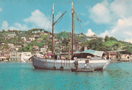Grenada West Indies - St George's Inner Harbour Old Postcard - Grenada
