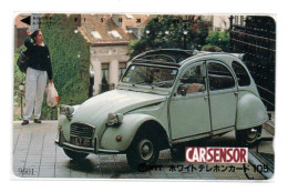Voiture 2 CV Citroën CARSENSOR Télécarte Japon Japan Phonecard (YW 473) - Autos