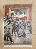 Delcampe - Retrocopertina La Domenica Del Corriere 1915 Suffragismo Taglio Venere Velasquez - Autres & Non Classés