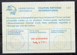 LIBYE LIBYA LIBYEN  La22A  120 DIRHAMS  International Reply Coupon Reponse Antwortschein IRC IAS  O SEBHA LIBYA 06.12.78 - Libyen
