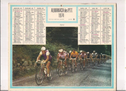 Calendrier Grand Format Oberthur 1974    Tour De France - Big : 1971-80